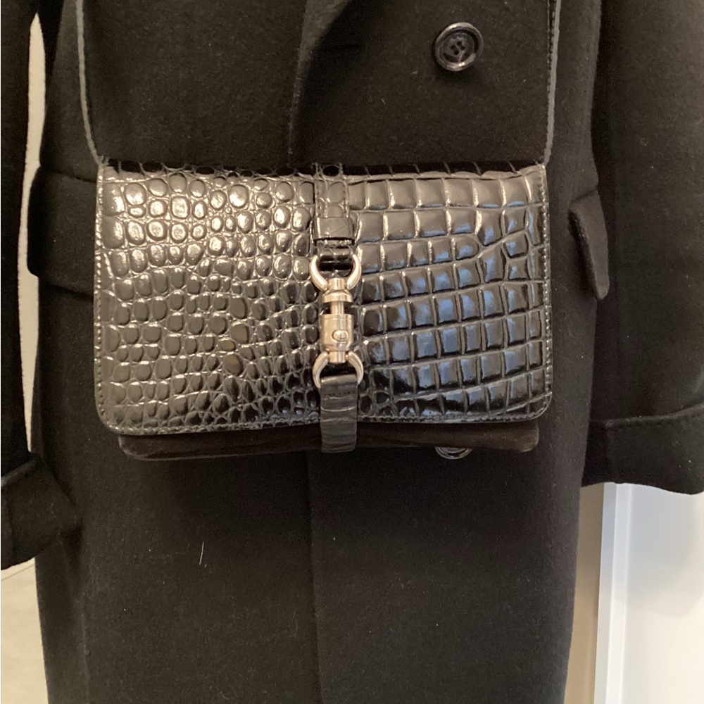 Escada leather crossbody bag